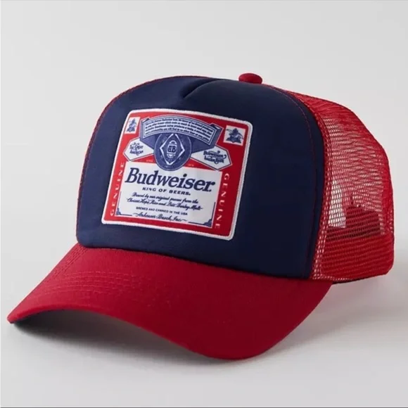 Budweiser Trucker SnapBack Hat Urban Outfitters Vintage Style Budweiser Hat - Etsy main image 4